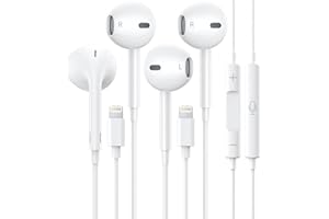 ZETUTI 2 Packs-iPhone Headphones for Apple Earbuds Wired Lightning Earphones [Apple MFi Certified] Built-in Microphone & Volume Control Headsets Compatible with iPhone 14/13/12/11/XR/XS/X/8/7/SE/Pro/Pro Max
