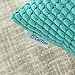CaliTime Throw Pillow Covers Pack of 2 Comfy Corduroy Corn Striped Waffle Decorative Cushion Cases for Couch Sofa Bed Farmhouse 18 X 18 Inches Turquoise