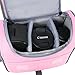 pangshi Camera Bag Case Compatible with Canon Rebel EOS T7 T6i T6 T6sT5i T4i T3i T2i 5D Mark III/II 7D Mark II EOS 700D 650D 600D 550D DSLR Pink