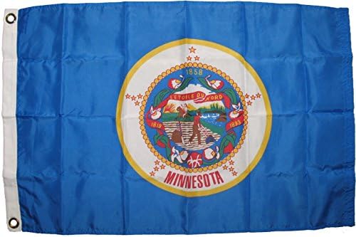 Premium Minnesota State Flag (3 By 5 Foot) - Large Flag With Brass Grommets - 100% Super Polyester Material - Perfect For Hanging Indoor/Outdoor