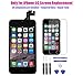 iPhone 5C LCD Display Screen Touch Digitizer Full Assembly Replacement with Home Button Front Camera Proximity Sensor Ear Speaker Complete Repair Tools and Screen Protector Black
