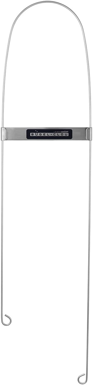 Bügel-Clou, Bügelhilfe, aus Höhle der Löwen, für Ärmel von Hemden, Blusen, Shirts und Hosen, verhindert Knitter und Falten, spart Zeit, Edelstahl, mit Magnet, 60 x 14cm