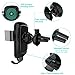 LICHEERS Wireless Car Charger Phone Mount, Gravity Car Wireless Charger Phone Holder Compatible with iPhone X/8/8 Plus Samsung S8/S8 Plus/S7/S7 (Black)