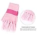 Vbiger Knitted Hat Scarf And Gloves Set For Kids (Pink)