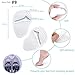 Heel Pads Heel Grips for Prevent Blister Relief Heel Pain, High Heel Inserts for Heels Rubbing,Ball of Foot Insoles,Back of Heel Cushion Heel Liner for Women and Men Shoes Too Big (Clear)thumb 2