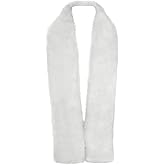 Aiphamy Fluffy Faux Fur Scarf Wrap Shawl Wedding Bridal Bridesmaid 1920s Party Stole Shrug Cover Up for Winter