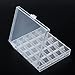niceEshop(TM) Houseware Storage Collection Transparent Plastic 25 Compartments Bobbin Thread Box