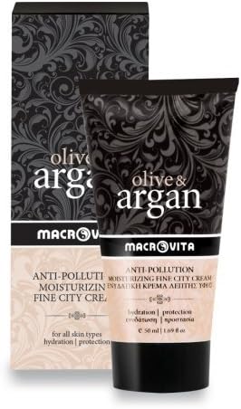 MACROVITAARGAN & OLIVE ANTI-POLLUTION MOISTURIZING FINE CITY CREAM ALL SKIN TYPES 50 ML.