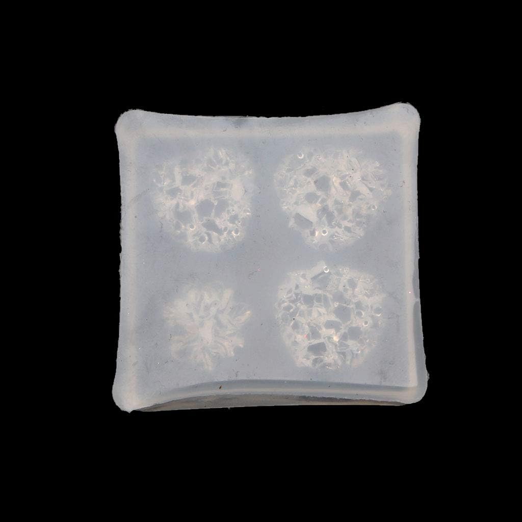 Silicone Mold Crystal Cluster Flower Resin Mold Quartz Druzy Gem Earring Molds Jewelry Making