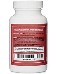 Heart Calm, apoye y mantenga un ritmo cardíaco sano, fórmula natural y de rápida acción 90 cápsulas