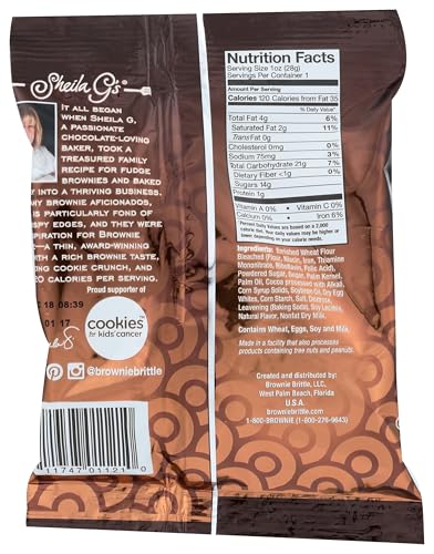 SHEILA G’S BROWNIE BRITTLE 1 OZ. (CHOCOLATE CHIP)