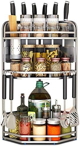 Hogar Elegante Y Simple Estante de Cocina de 3 Niveles Suministros de