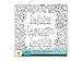Living in Color Art Therapy Stretch Artist Canvas Primed, 12in x 12in, Color your own beautiful design on Canvas, Live Love Laugh