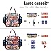 CoolBELL Women Floral Tote Water-Resistant Cooler Bag Soft Leak Proof Box Insulated Lunch Holder with Wide Opening for Wome, M, Peony Flower, M