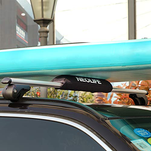 Neolife Car Roof Rack Pads for Surfboard Kayak SUP Snowboard Racks 19inch Long Large Aero Bars [Pair] - Thumbnail 5