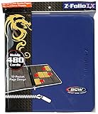 12-Pocket Z-Folio LX Trading Card Albums, Blue