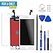 Mobiizoo iPhone 6 LCD Glass Screen Replacement White Digitizer Assembly Display Parts Repair with Durable Sensitive Clear Polarized 3D Touch Screen and Free Repair Kit with Tools for Easy DIY
