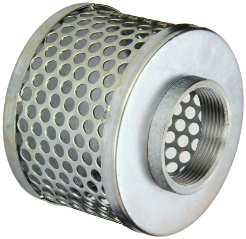 PT Coupling Carbon Steel Round Hole Pump Suction Strainer, 2-1/2"