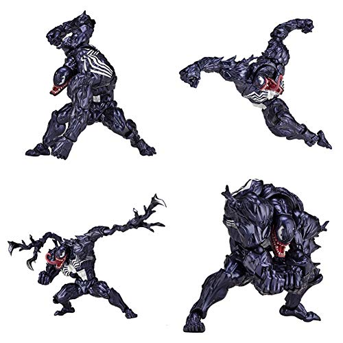 Purple GO2 Marvel Spider-Man Venom Edward Brock Revoltech PVC Action Figure Model Toys Gift