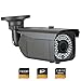GW Security 2 Megapixel 1920 x 1080 Pixel HD 1080P CCTV Video Power Over Ethernet 1080P Infrared Security IP Camera with Focus Len, 64-IR LED 120FT IR Distance