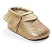 Voberry® Baby Girls Soft Soled Tassel bling bling Sequins Crib Shoes PU Moccasins Sneakers ( 0~4 Month, Gold)
