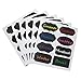 Thunder 48 Packs Chalkboard Labels Premium Waterproof Stickers and White Color Liquid Chalk Pen for Jars, Boxes, or Personalizing Anything