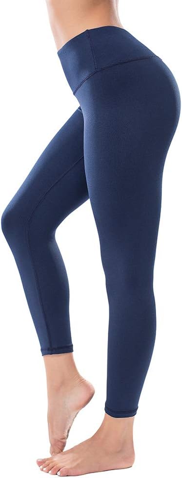 ZEALOTPOWER Charcoal Yoga Pants for Women Capri Tummy Control High Waist w Pocket M