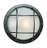 Trans Globe Lighting 41515 BK Outdoor Aria 10" Bulkhead, Black (Lawn &amp; Patio)