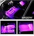 Car Interior Lights,LED Car Interior,Waterproof,Interior Atmosphere Neon Lights Strip for Car 36LED 4pcs (Pink)