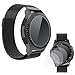 Gear S3 Bands with 3 Pack of Screen Protector for Samsung Galaxy Frontier Classic Smartwatch by BOCOL-Milanese Loop Stainless Steel Replacement Accessories Magnetic Metal watch band-22mm-(5.5’’-9.8’’)