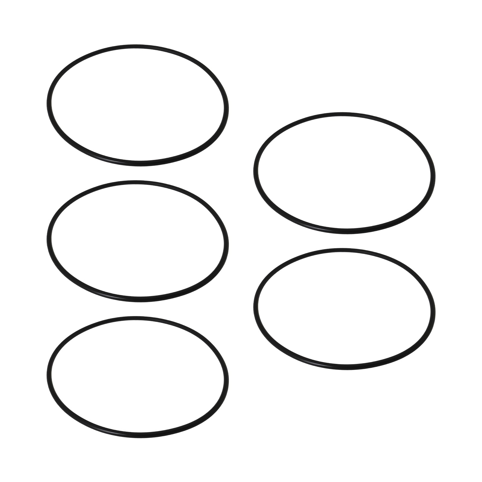 Briny River 5PCS Aquarium Cartridge Filter Rubber Seal OE A20063 A20064 Compatible with Fluval 304 305 306 307 404 405 406 407 Canister Filter Outer Diameter 185mm Black