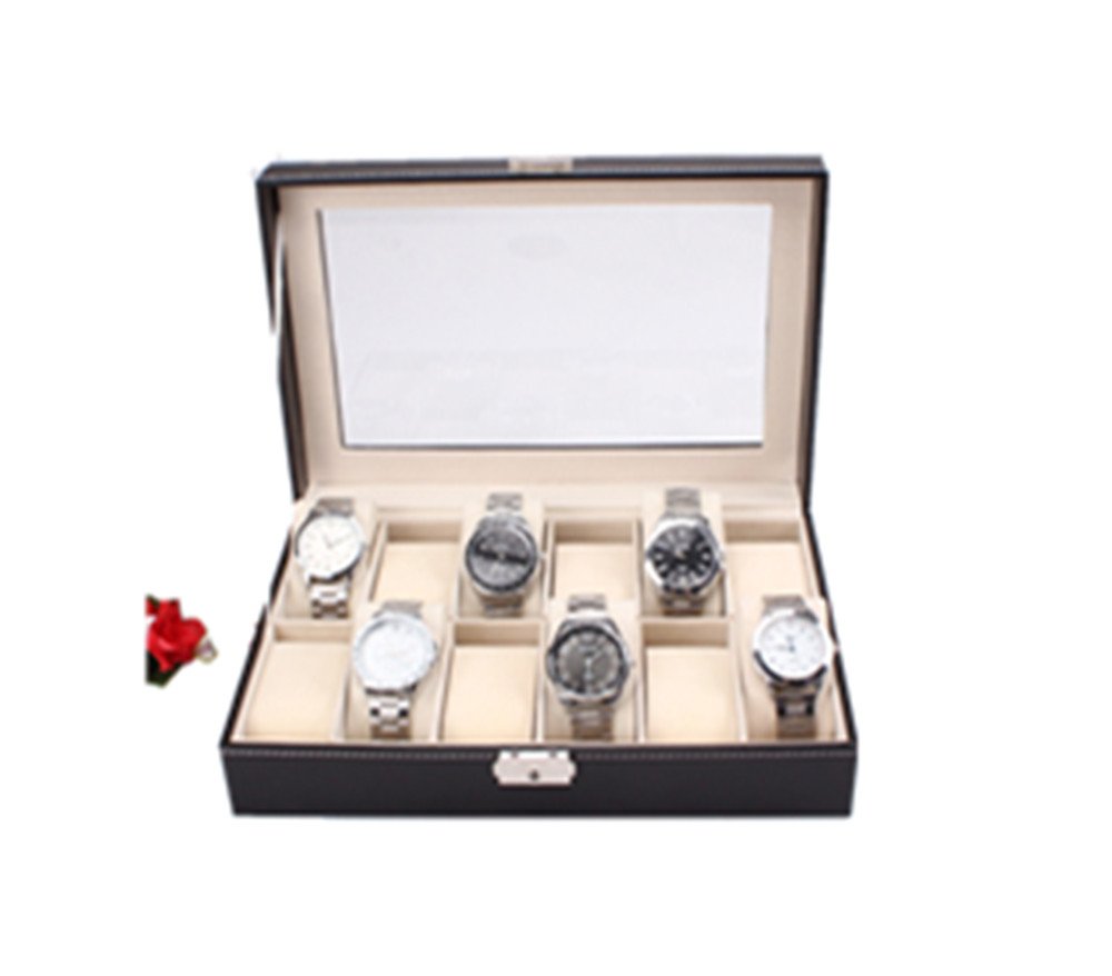 Tcbunny Wooden Watch Box Black 19 51UTlnPZPlL