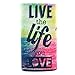 Orbic Slim Case,Universal Wallet Clutch Bag Carrying Flip Leather Smartphone Case with Card Slots for Orbic Slim 5.0 Inch-Live the Life You Love Style