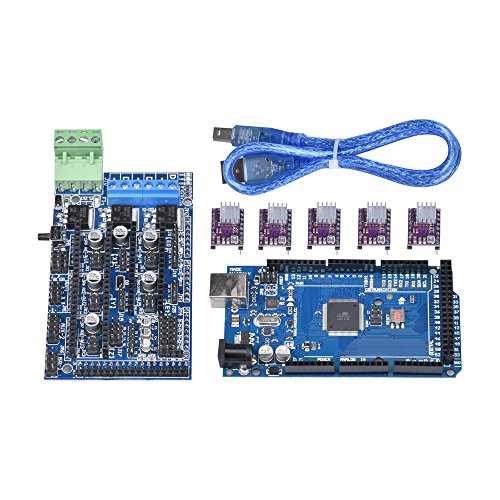 Witbot Upgraded RAMPS 1.4 Controller RAMPS 1.5 Controller Board with Mega2560 R3 with 5pcs DRV8825 Stepper Motor Driver Module for 3D RepRap Printer