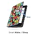 MoKo Case for Kindle Paperwhite, Premium Thinnest and Lightest PU Leather Cover with Auto Wake / Sleep for Amazon All-New Kindle Paperwhite (Fits 2012, 2013, 2015 and 2016 Versions), Stained Glass