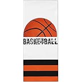 bassyil Basketball Towel Bath Hand Towel Absorbent Face Towels for Bathroom Gym Yoga 1 Pack (12 X 27.5 Inches)