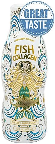 Premium Fish Collagen Drink - JVOOV™ Great-Tasting, Citrus-Flavored Hydrolyzed Fish Collagen - 4g Per Serving. 30 Servings, 16 fl. oz. Each Bottle. Complete Joint, Skin, Hair, and Nail Support Formula