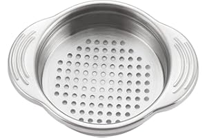 Stainless Steel Food Can Strainer Sieve Tuna Press Lid Oil Drainer Remover, Unique No-Mess Dishwasher Safe Design Can Colande