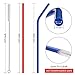 12 Pack Reusable Straws, Hiware 10.5