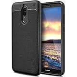 Huawei mate 10 lite / Huawei Nova 2i case, KuGi [Shock/ Scratch Absorption Protection] SS Durable Anti-Slip Flexible Rubber Soft TPU Bumper Case for Huawei mate 10 lite smartphone (Black)