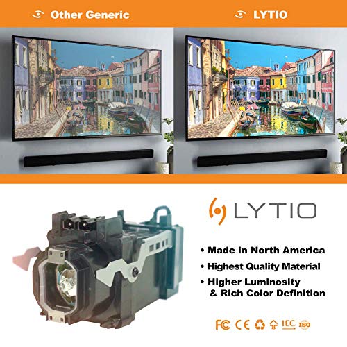 Lytio Premium for Sony XL-5200 TV Lamp with Housing F-9308-860-0 (Original Philips Bulb Inside)