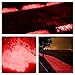 100PCS Ultra-Luminous Outdoor Glow in the Dark Pebbles Glow Light Pathway Rocks Aquarium Glow Light Artificial Stones (Red)