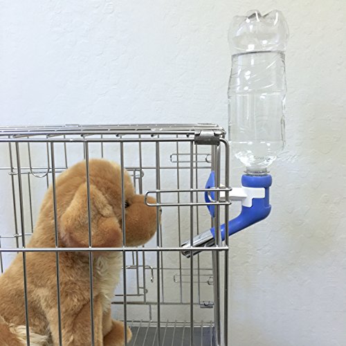 Choco Nose H570 Patented No Drip Large-Sized Dog Water Nozzle (ONLY for Dogs Over 45 lb), Enlarged Sized Leak-Proof Nozzle with 16oz Water Bottle, BPA Free, Nozzle Diameter: 22mm (Blue/White) - Thumbnail 4