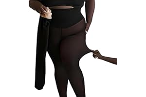 New Compression Band Model One-Seam Translucent Fleece Lined Tights, Compression Fleece Lined Leggings