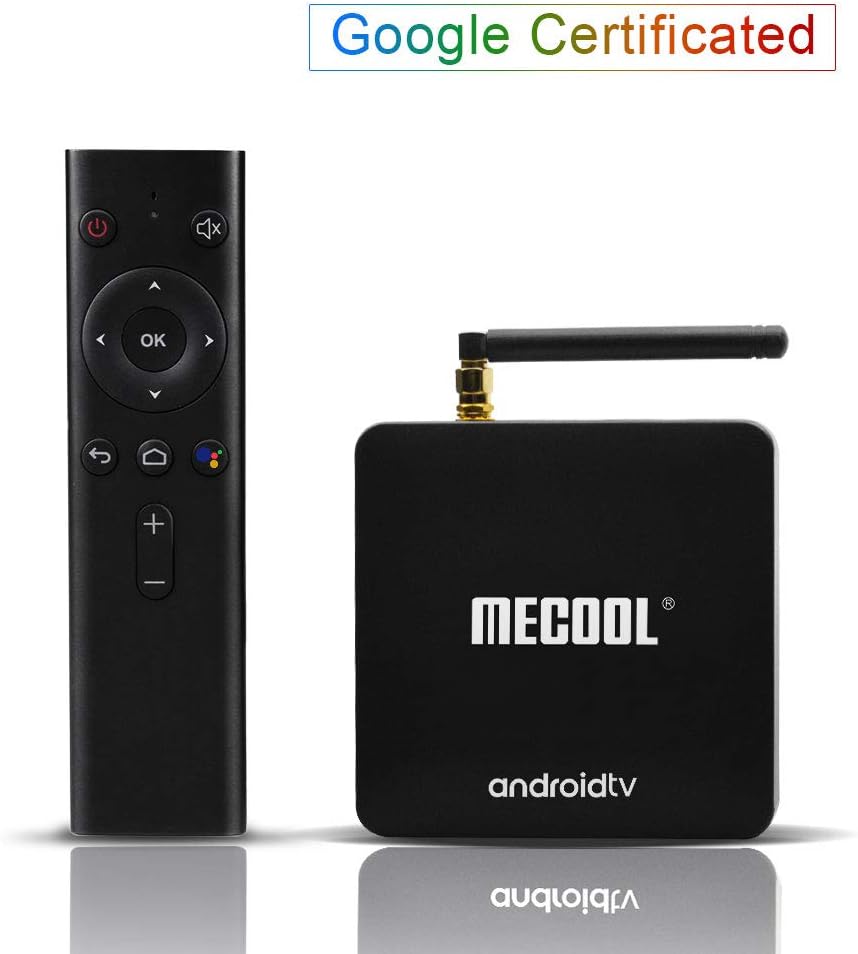 Android TV Box, MECOOL Google Certificated Smart TV Box with Amlogic S905X2 Quad-Core, 4GB RAM 32GB ROM, Support 2.4G/ 5G Dual Band WiFi 4K BT4.0, Not Compatible Netflix HD (KM8)