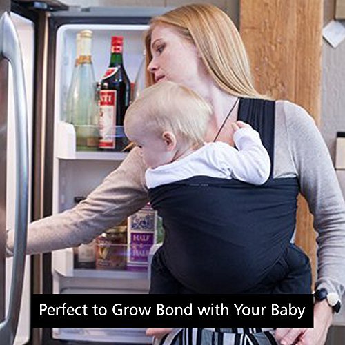image for Mom Baby Wrap | Dark Blue | Superior Handsfree Adjustable Baby Infant 