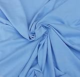 Organic Cotton Fabric Jersey Knit Eco-Friendly By The Yard - SKY (Blue)