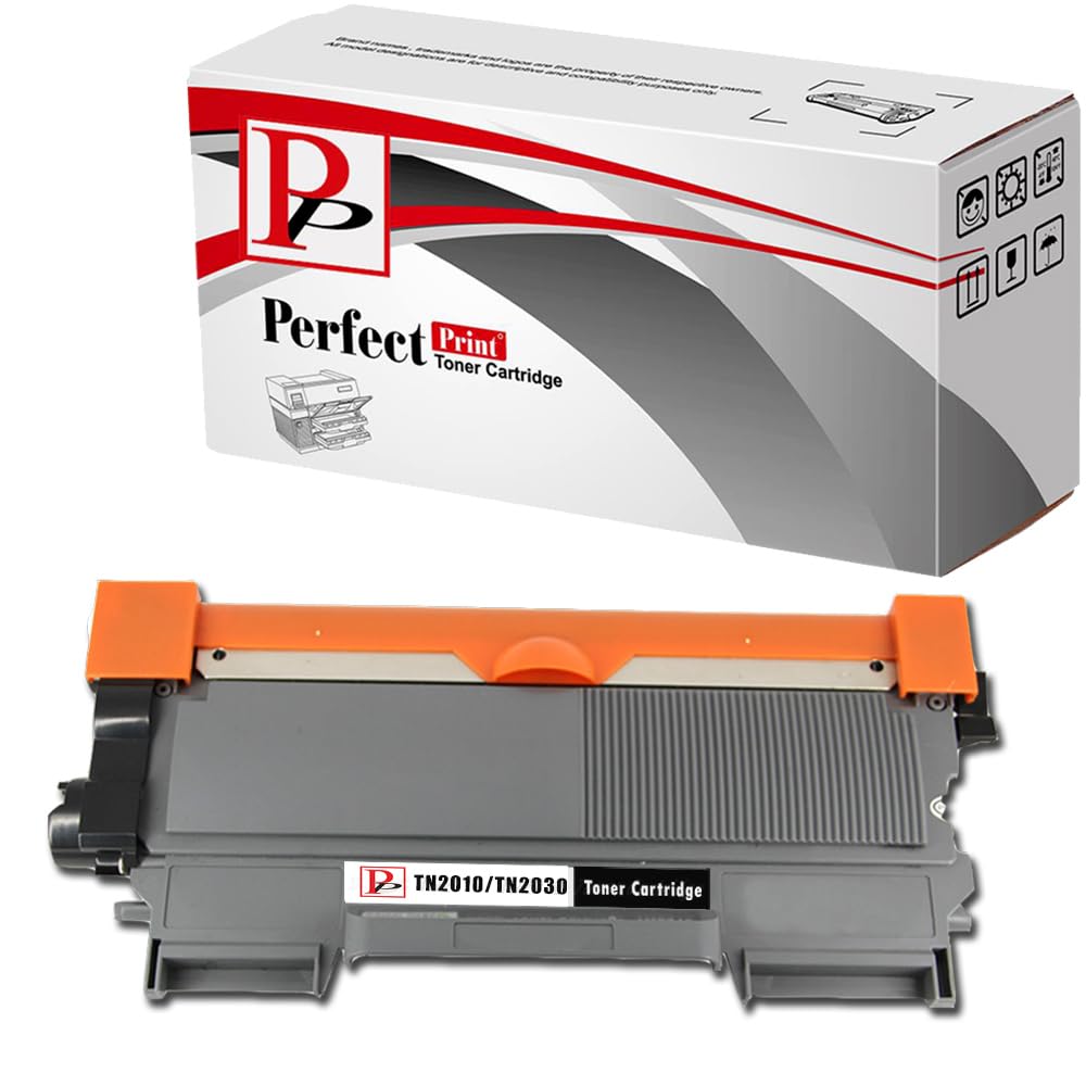 PerfectPrint Compatible Toner Cartridge Replacement for Brother DCP-7055 DCP-7055W HL-2130 HL-2132 HL-2135W TN2010 (Black)