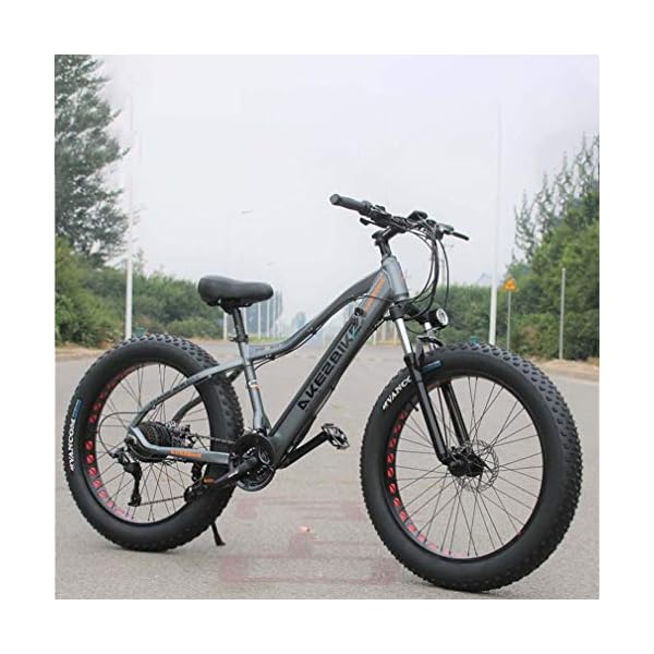 €1,670.62 Adulti Fat Tire elettrica Mountain Bike, Biciclette da Neve 350W,  Portatile 10Ah Li-Battery Beach Cruiser Biciclette, 26… - bikewebshop.it