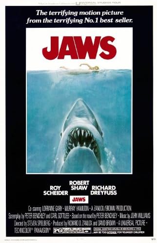 Modern Cine Art Jaws : 11 x 17 inches (28cm x 44cm) : Movie Poster